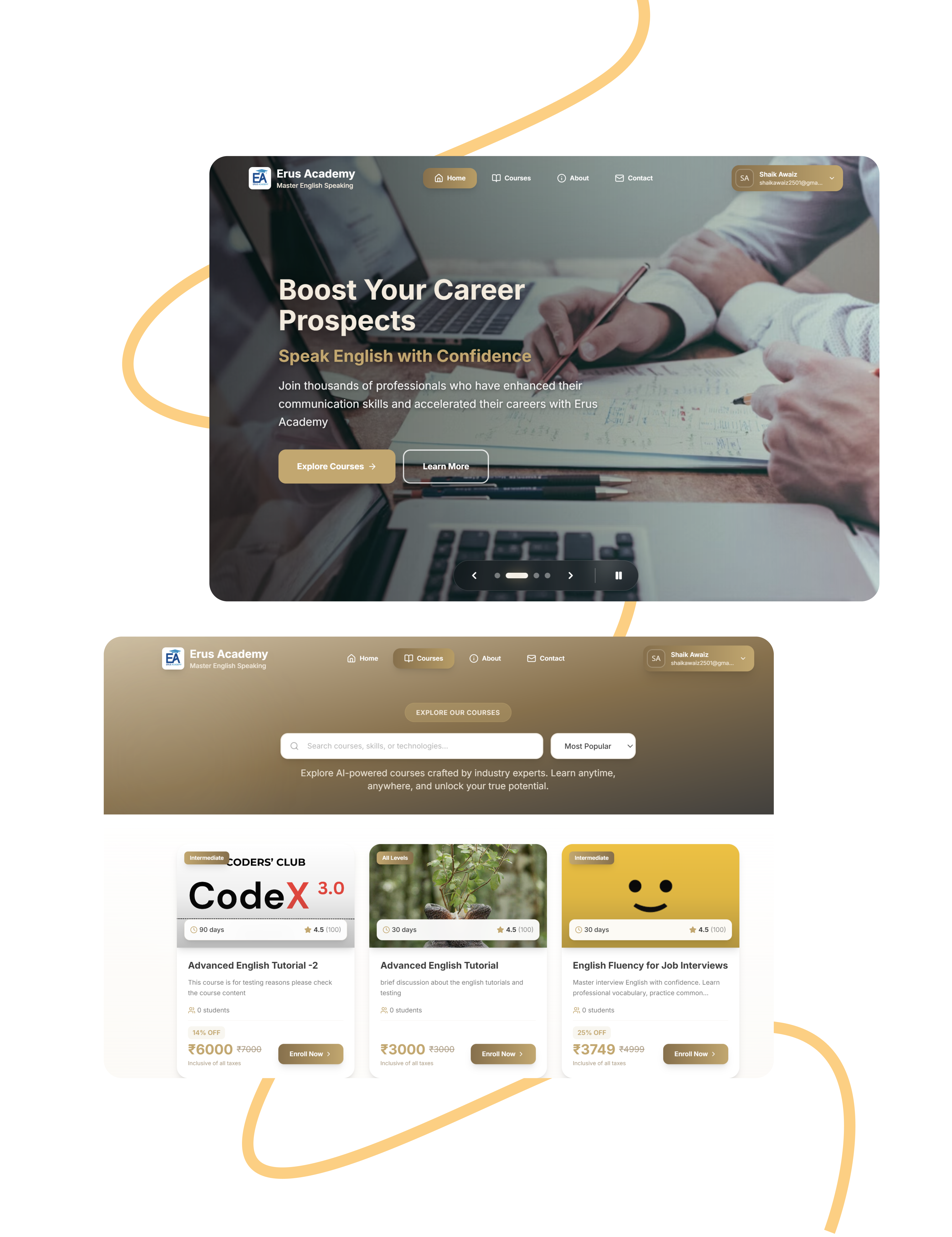 Erus Academy – AI-Powered English Learning Platform